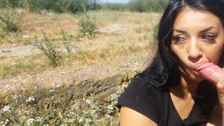 Deepthroatqueen - Tanned outdoor fuck and sexy deepthro