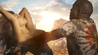 kim kardashian - topless in music video