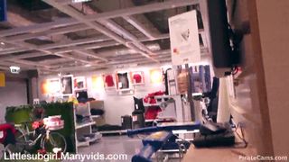 Littlesubgirl Public IKEA Shopping Fuck, Anal & Squirt 2