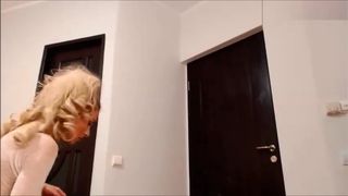 Sexy Blonde in Sheer White Hot T&A Teaze ~ Ⱥrɏāńň℮ #4