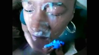 Facial gourmandise cum 2 ( slow motion )