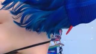 CortanaBlue Suckin Purple Dildo