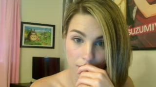 Labia blond Buni  2016 play dildo part.8