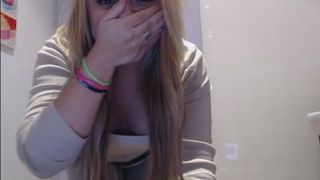 chanelante masturbating in the restaurant bathroom