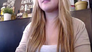 chanelante masturbating in the restaurant bathroom