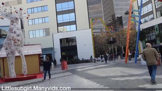 Littlesubgirl Fucking in Public & Naked in City