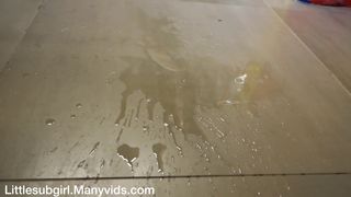 Littlesubgirl Naked in Train Mall Restauran Supemarket 2