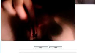 Chatroulette 18 horney girl take orgasme close up