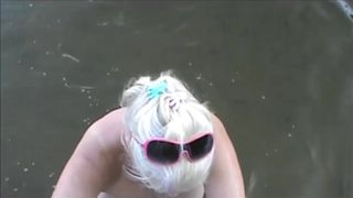 Nadine beach blowjob