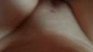 brunette milf POV suck tug cum