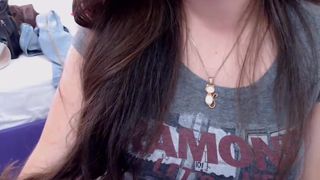 Qucik boob flash peirced nipples, cute girl