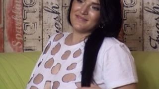 Serenityany removes bra in public