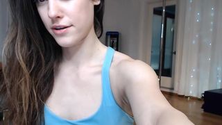 MissMiaShelby dancing in workout outfit