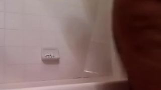 Chyna Hall in the shower