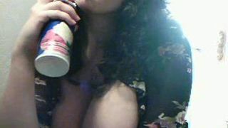 AnalBabsi - Playing with cream