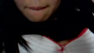 Shy Chinese Teen Feeling Tits