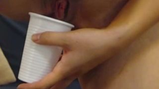 CharmingKarla Pees in a cup