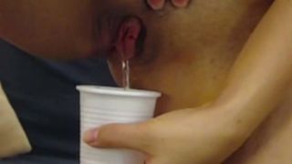 CharmingKarla Pees in a cup