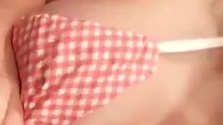 Allison Parker recording in kitchen