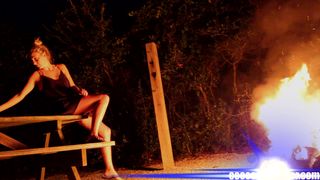 CeCeSeptember Campfire Fucking in private premium video