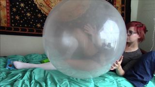 Vera Price 35 Inch Crystal Balloon Blow To Pop in private premium video