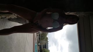 Shesleah Public Pool Squirting Orgasm in private premium video
