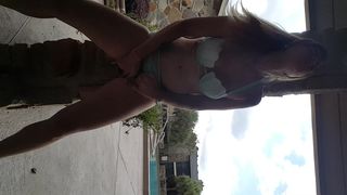 Shesleah Public Pool Squirting Orgasm in private premium video