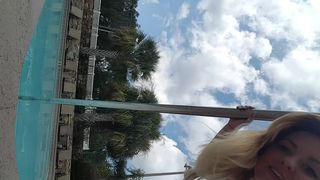 Shesleah Peeing In A Public Pool in private premium video