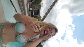 Shesleah Peeing In A Public Pool in private premium video
