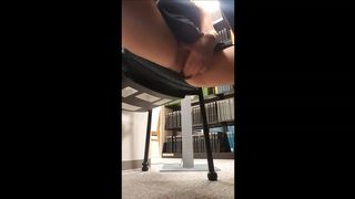 Shesleah Leah Got Off At College In The Library in private premium video
