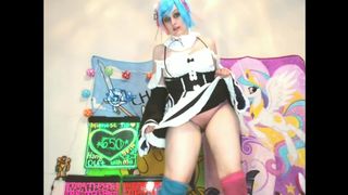 BabyZelda Twin Anime Waifu 2 HOUR ReZero Glider in private premium video