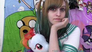 BabyZelda Small Tit Worship Jack Off Instruction in private premium video