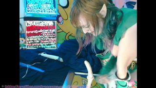BabyZelda Elf Zelda Mirror Cock Fuck DP Twerk Ass in private premium video