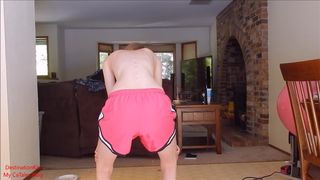 DestinationKat Wetting My Gym Shorts in private premium video
