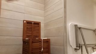 Candiecane Candiecane Squirting In A Hotel Gym Dressing Room in private premium video