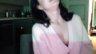 CrazyM_ drunk and squeezing her boobs