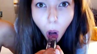 christine_horny glass dildo 2