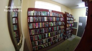 PavlovsWhore - HDPOV A risky facial in the bookstore in private premium video