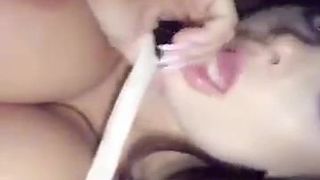 Alison Parker BJ in a theater