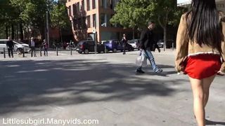Littlesubgirl in Public Double Headed Dildo