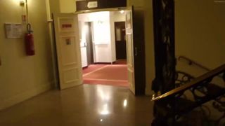LittleSubGirl - Squirting and Grinding On Hotel Stairwe