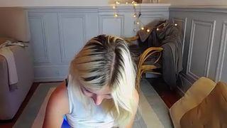 cutest lil blondy dildo fucks hot pussy