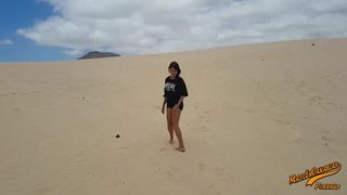 MadeInCanarias Totally Beachn Blurjerb with a Mouthful of Cum Swallow