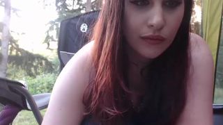 Haylihaze dildo and hitachi outdoor orgasm in cam recording 2016-07-20 090334