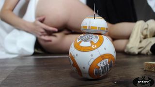 Catjira - Rey cums for BB8 - StarWars Parody Porn