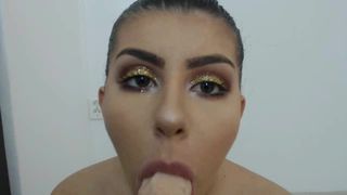 alessia mon realistic blowjob