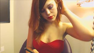 mollydoll smoking fetish and strip tease