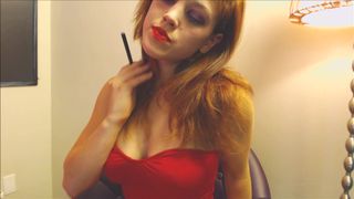 mollydoll smoking fetish and strip tease