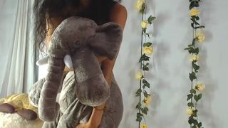 Makaylacortez plays with teddy (and flash) - Part 1