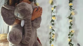 Makaylacortez plays with teddy (and flash) - Part 1